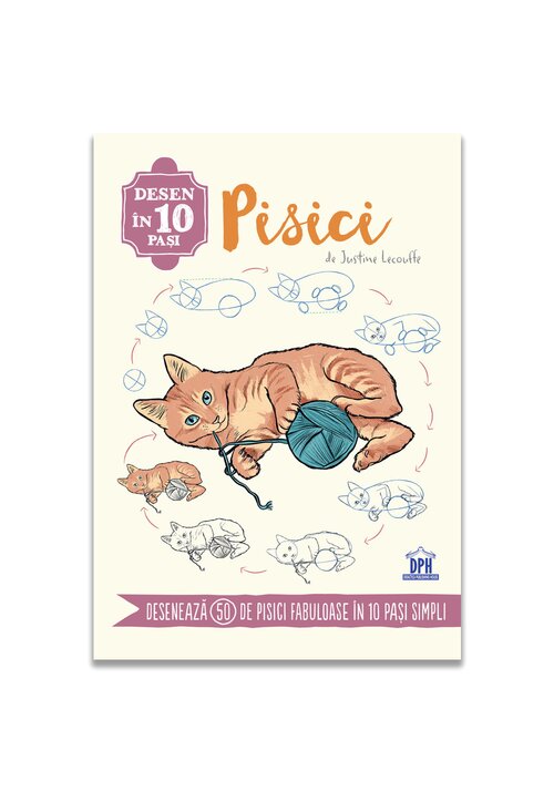 Desen in 10 pasi. Pisici